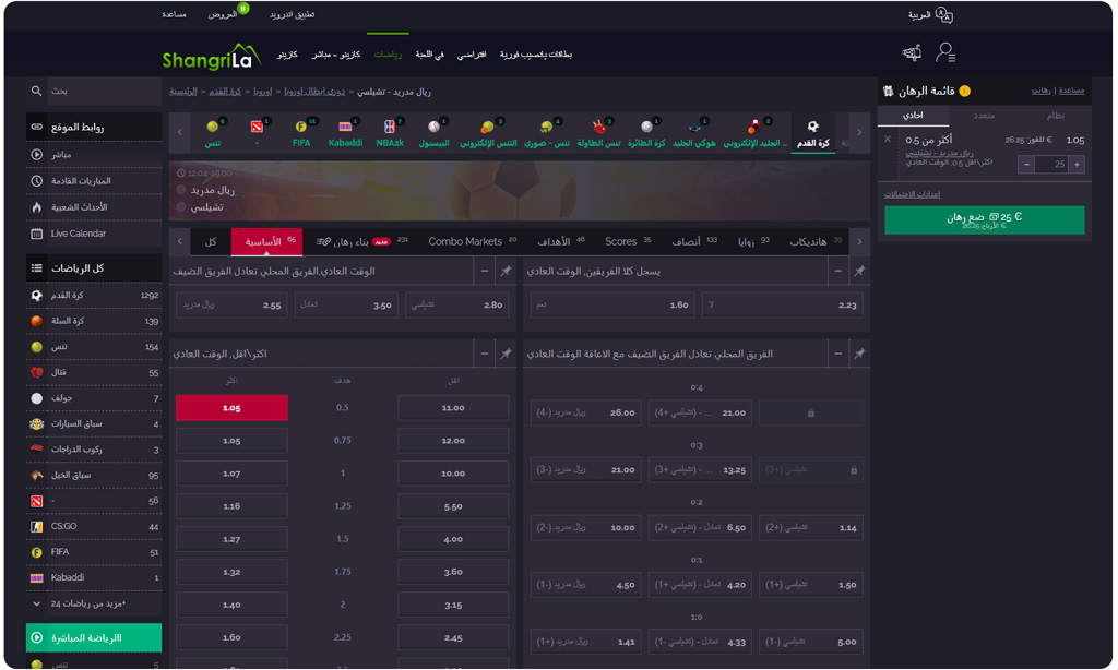 Shangri La راهن من تونس على كرة القدم المحلية والدولية