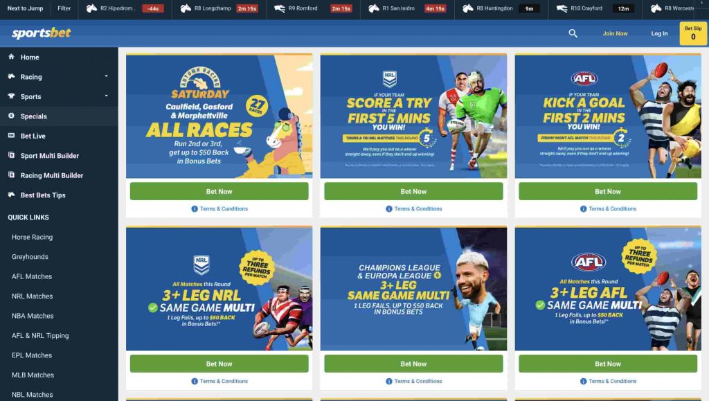 Sportsbet Specials