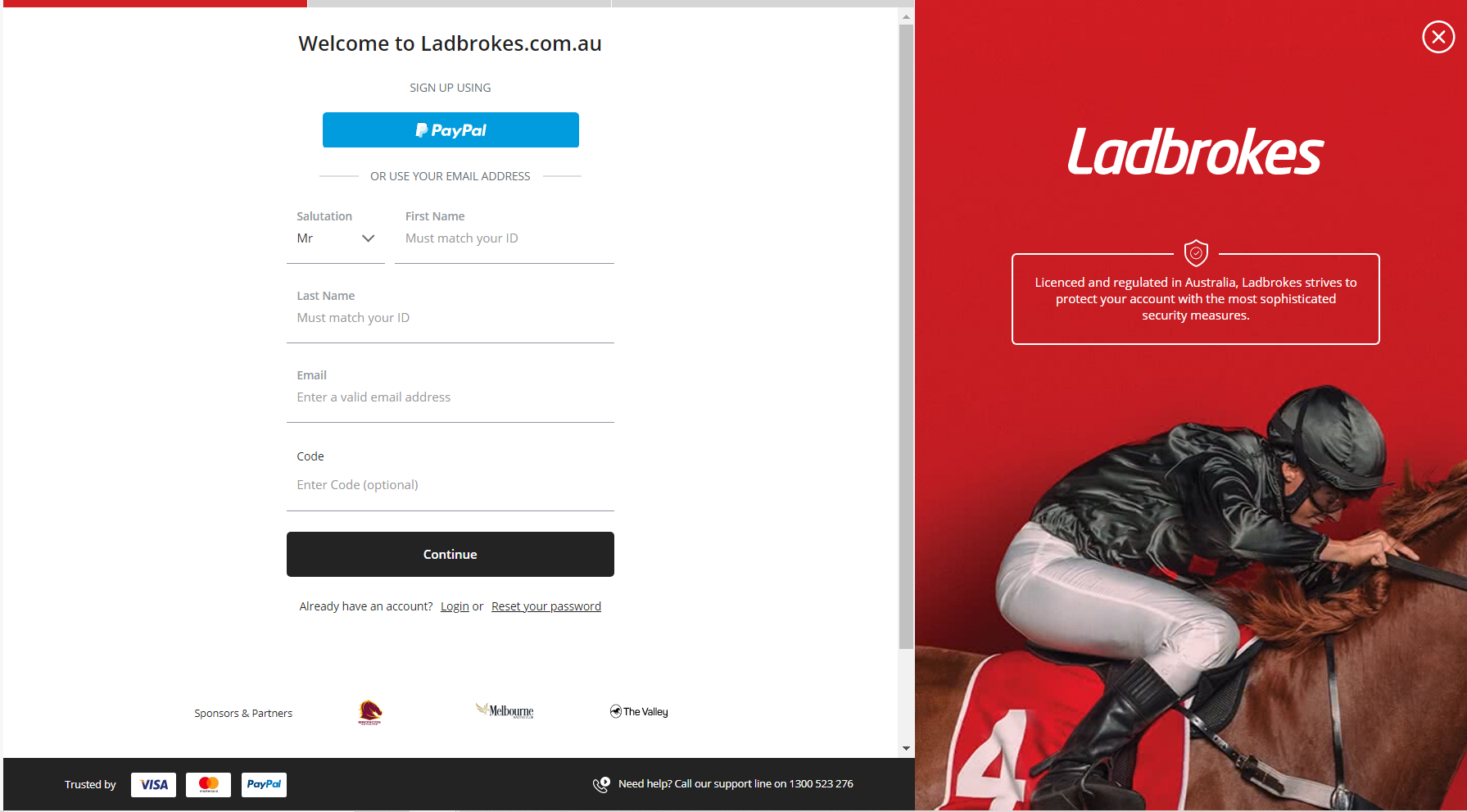 Australian soccer betting sites - Ladbrokes sign up