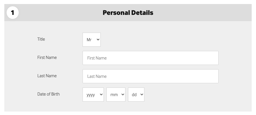 register betway step 1