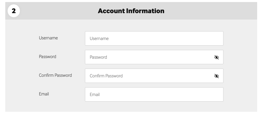 register betway step 2