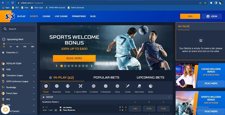 STS betting sites Canada