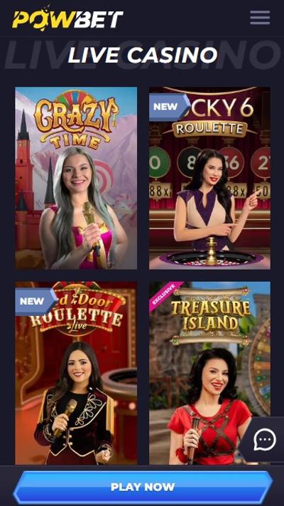 Powbet Android Mobile casino (1)