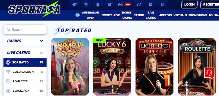 Sportaza Casino Games