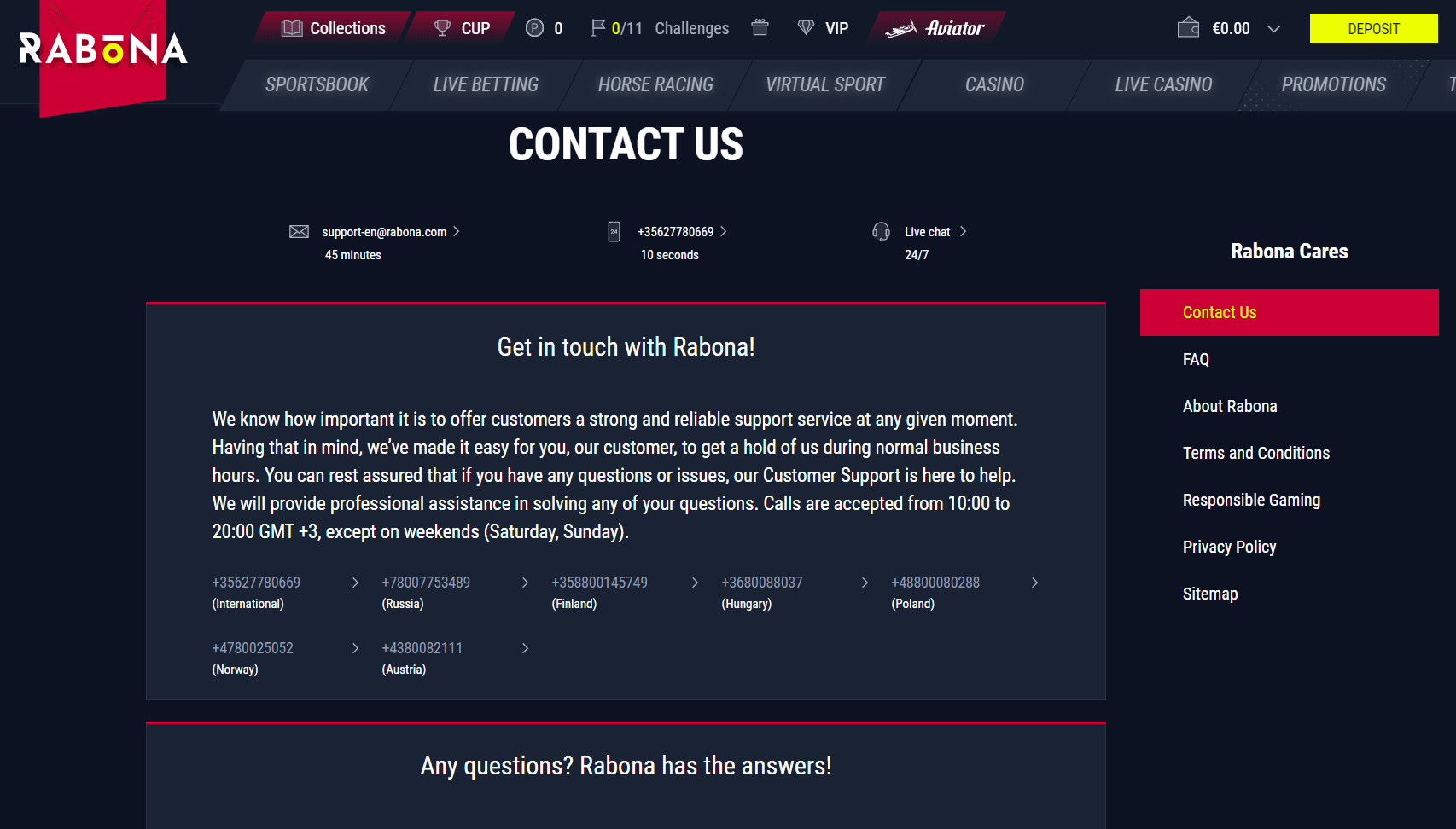 German betting sites - support