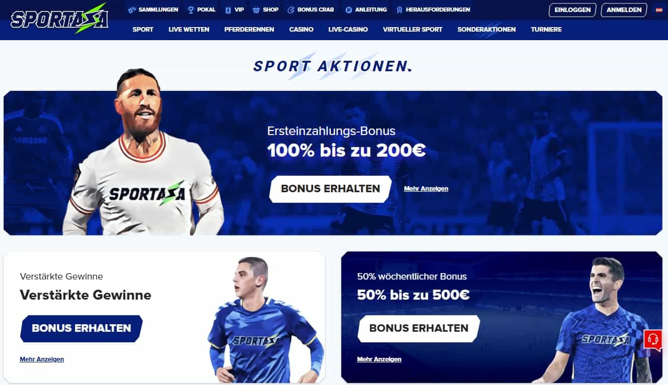 Sportaza Werbeaktionen