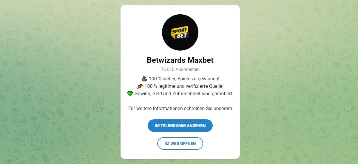 Betwizards Maxbet Telegram