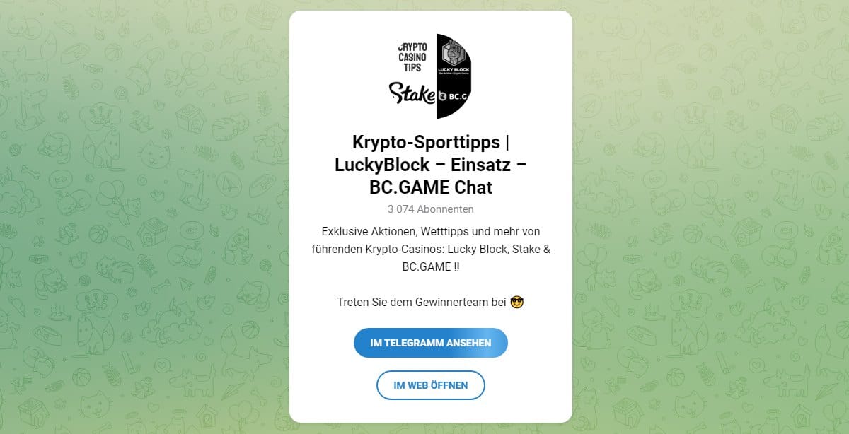 Crypto Sports Tips Telegram