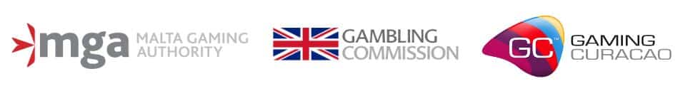 MGA, UKGC und Curacao Gaming Lizenzen