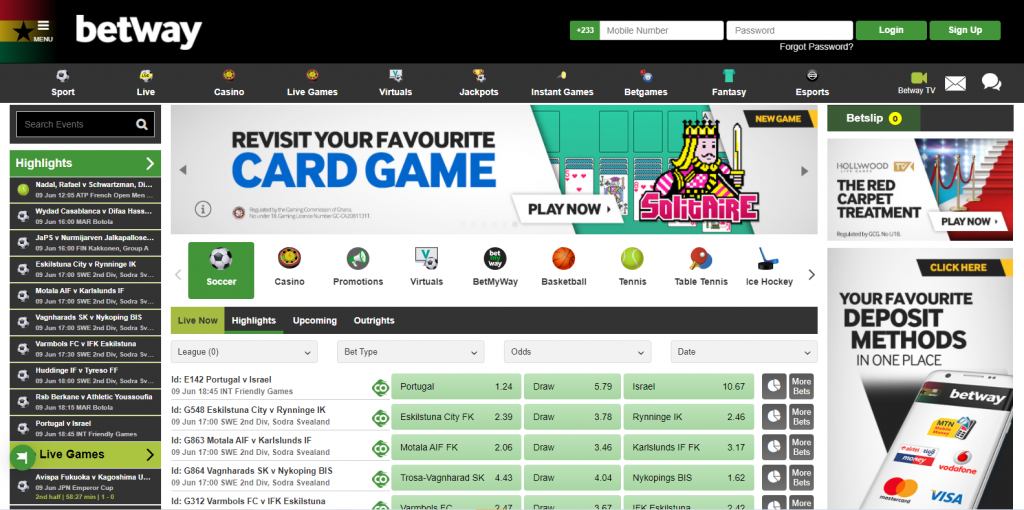 betway markets ghana