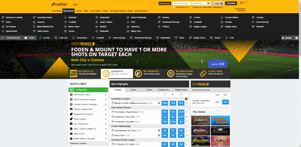 Betfair - Online Sportsbook Indonesia