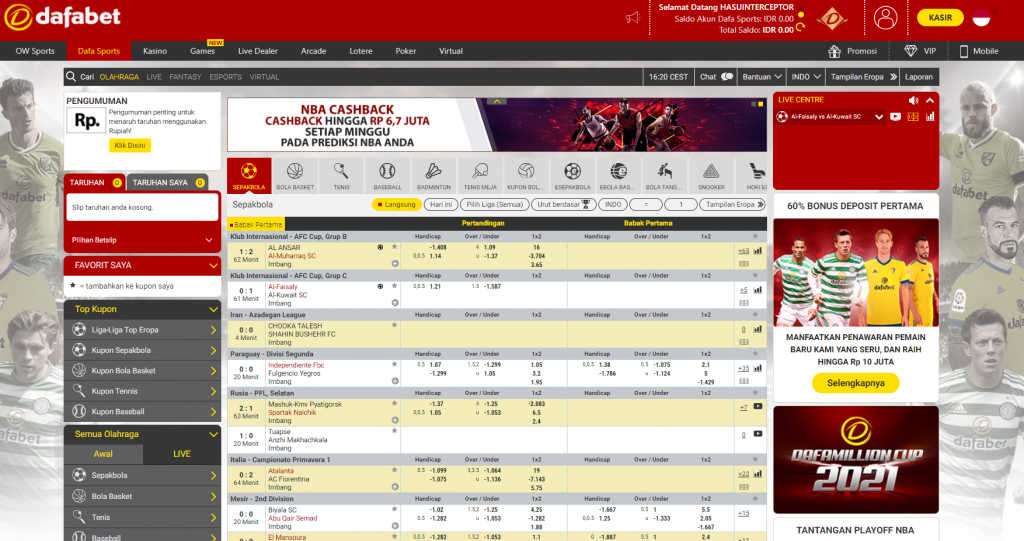 Dafabet - Betting Online Indonesia