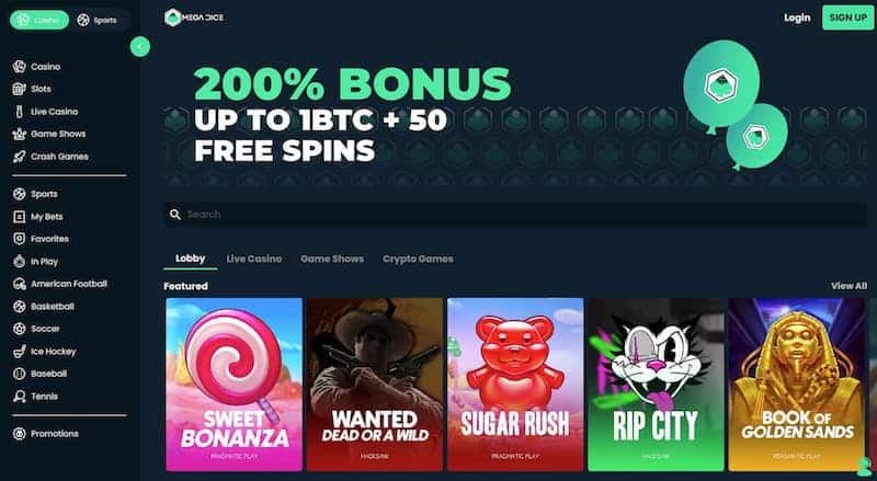 Mega Dice casino and sportsbook for indian players