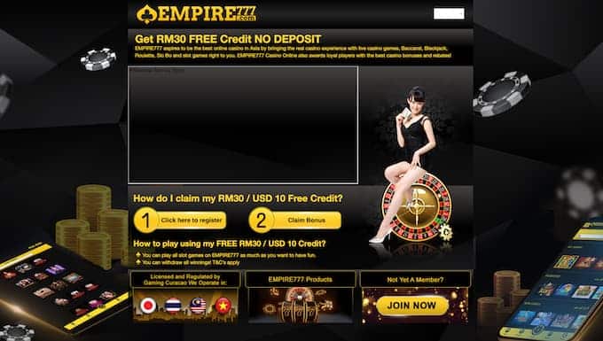 Empire777 online casino in Japan