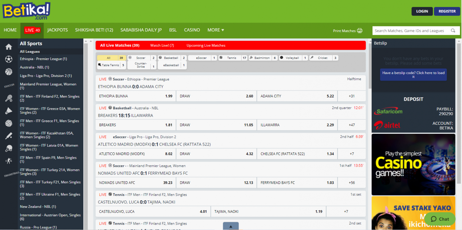 Best Live Betting Sites in Kenya 2022 InPlay Odds & Offers