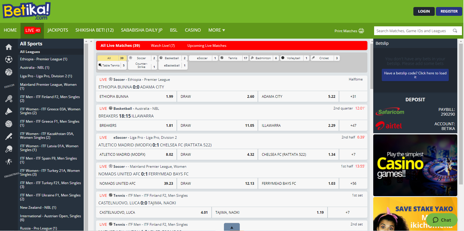 Best Live Betting Sites in Kenya 2022 InPlay Odds & Offers