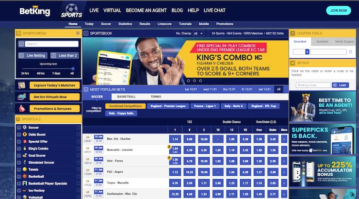 BetKing - a top betting site for Nigeria