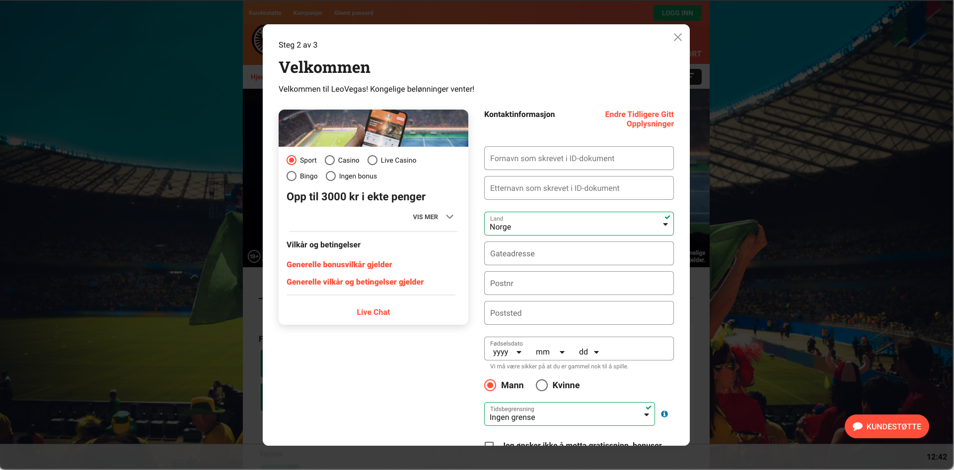 You will always be asked for your details when registering on betting sites