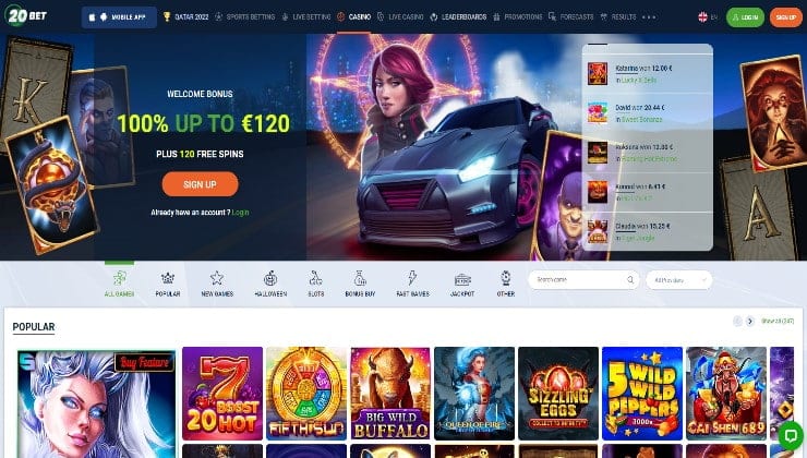 20Bet online casino Philippines