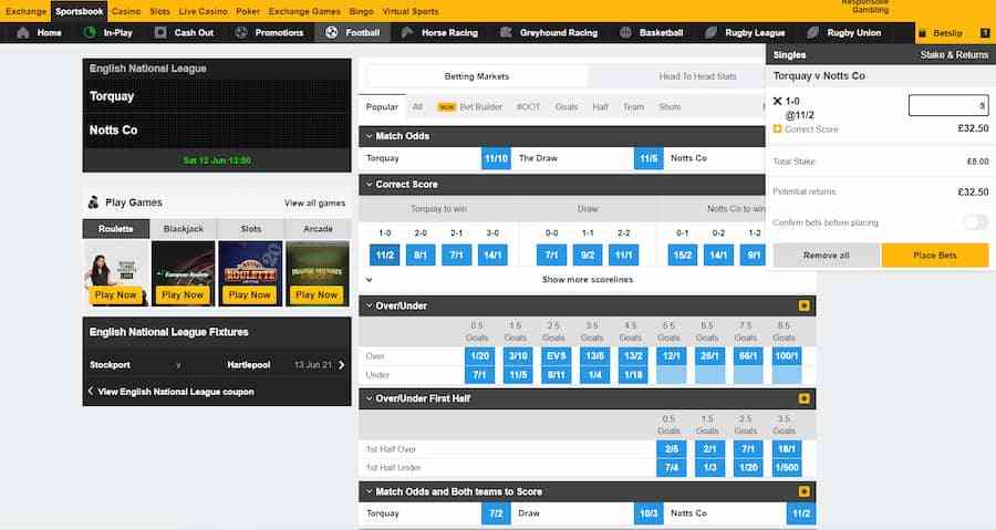 betfair - a top betting site for pakistanian players