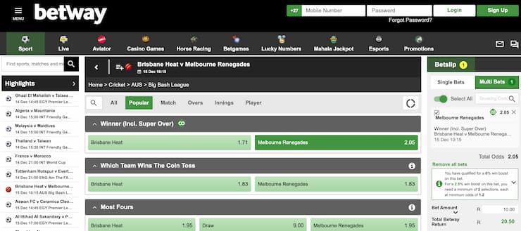 betway - sports betting site pakistan