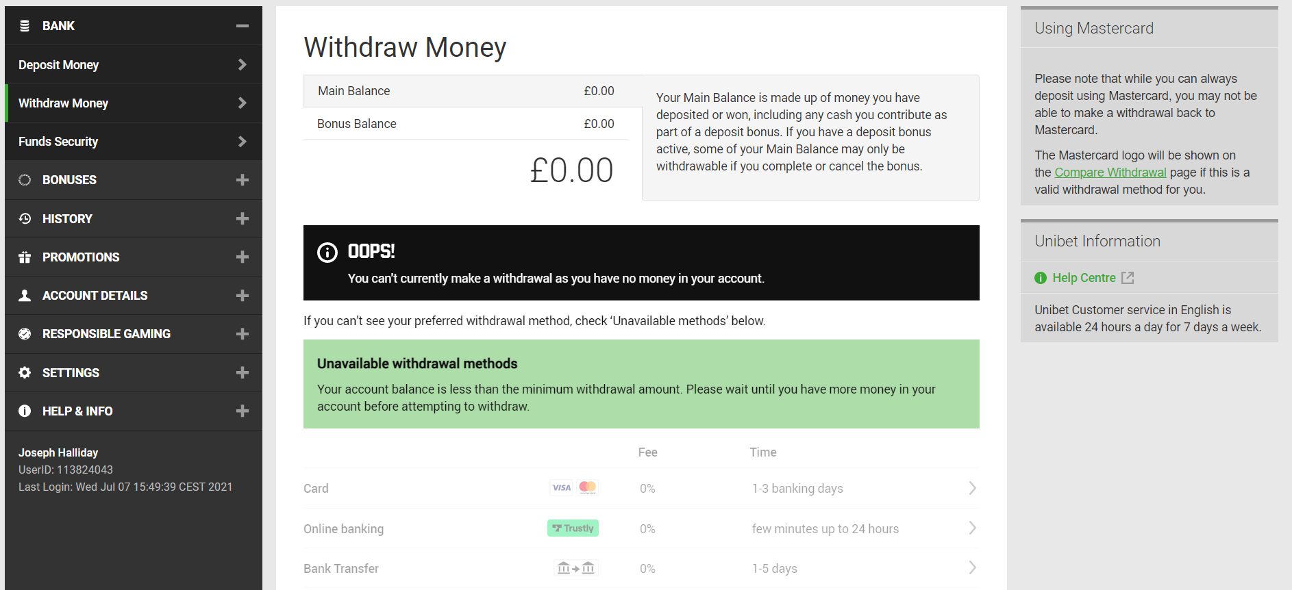 Saudi betting sites - withdrawals