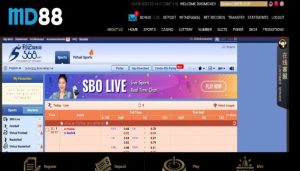md88 sportsbook Singapore - online betting page screen