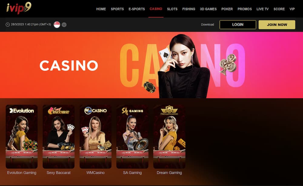 iVIP9 casino for Singapore