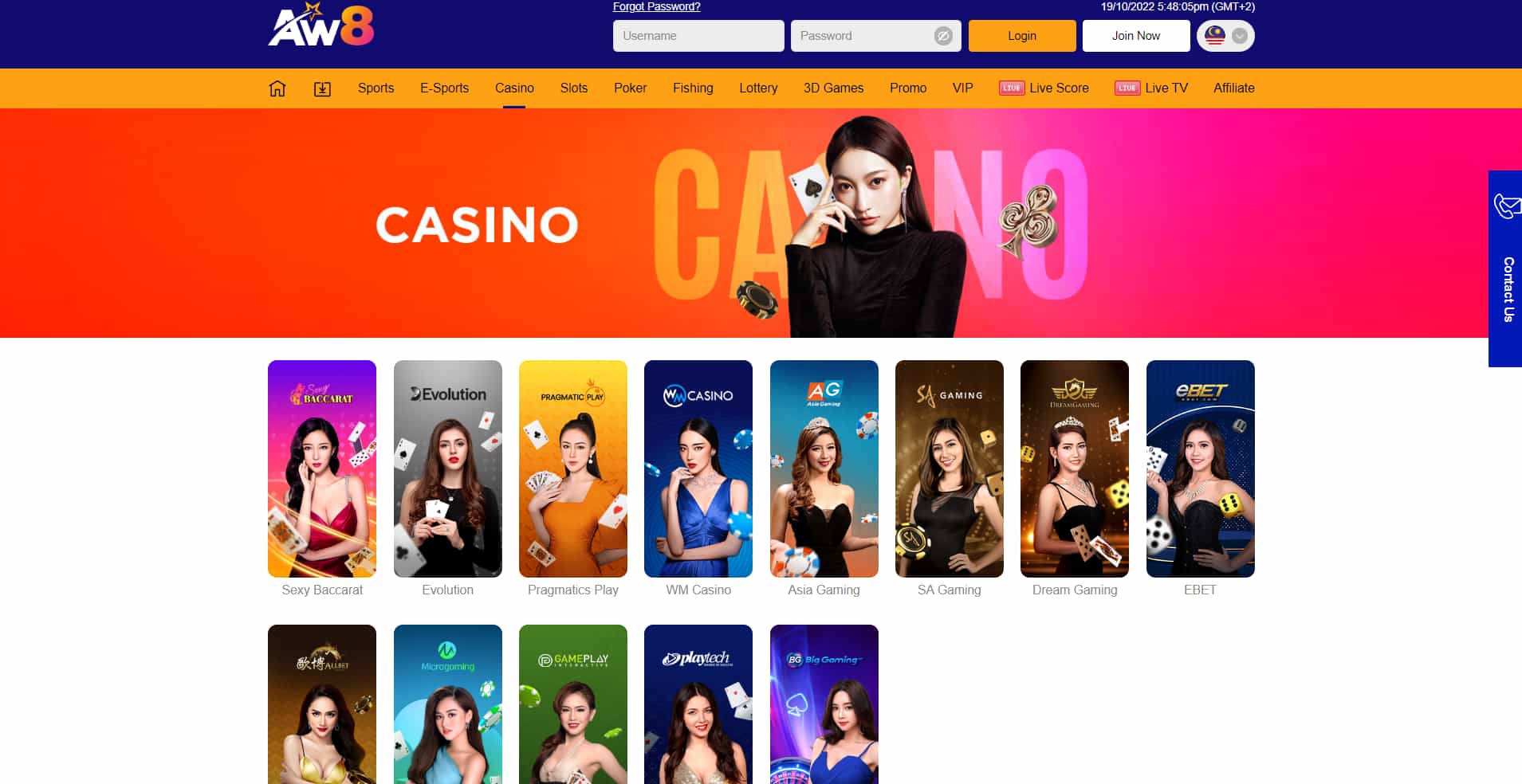 Thailand online casino - aw8 casino