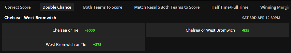 soccer double chance lines