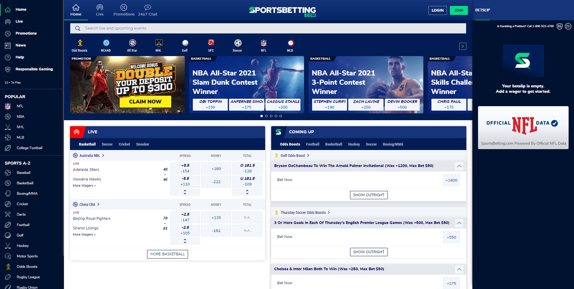 sportsbetting homepage