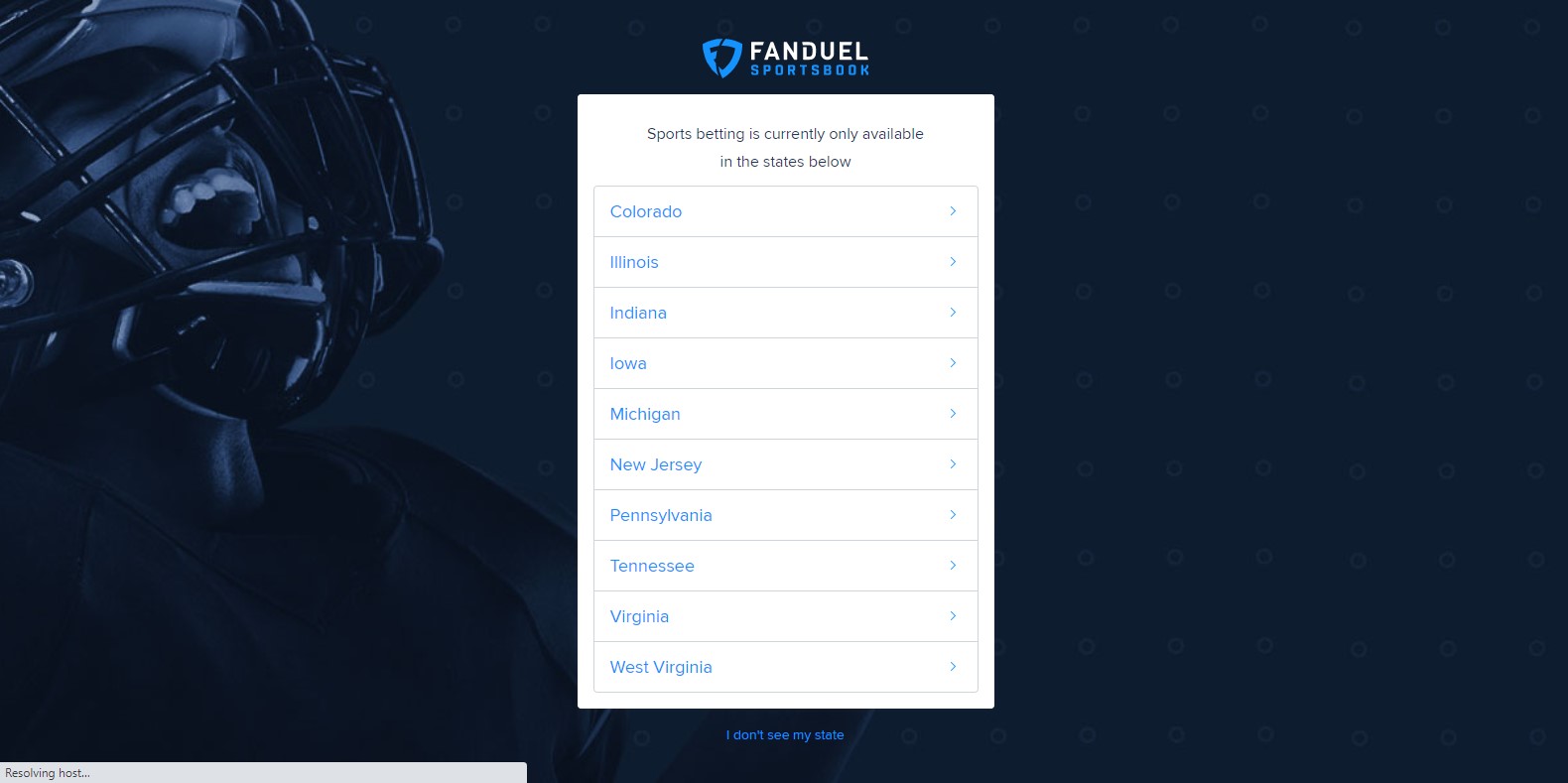 Fanduel sign up 1