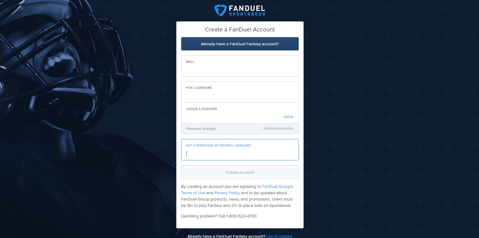 fanduel promo code step 2