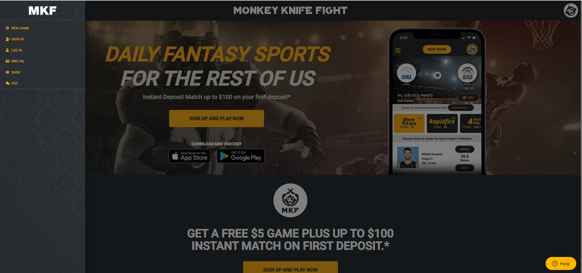 Monkey Knife Fight Promo Code "SAFEBETTING" and Review