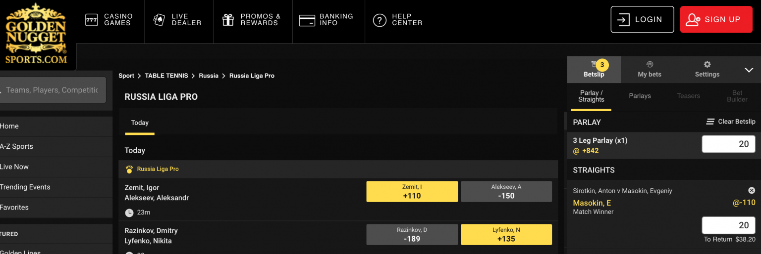 Best Table Tennis Betting Sites Online Top 10 Table Tennis Betting