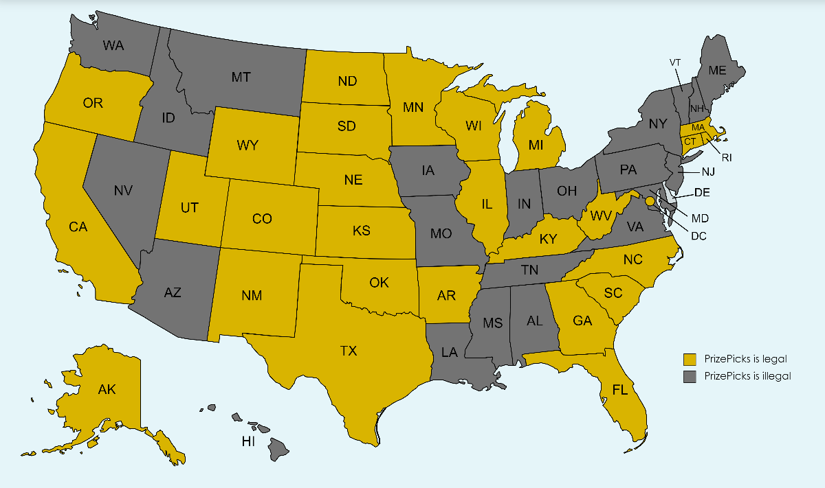 PrizePicks map