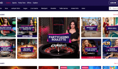 PartyCasino Home Page Free Bet Gallery