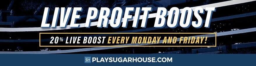 SugarHouse Sportsbook - Live Profit Boost Promo
