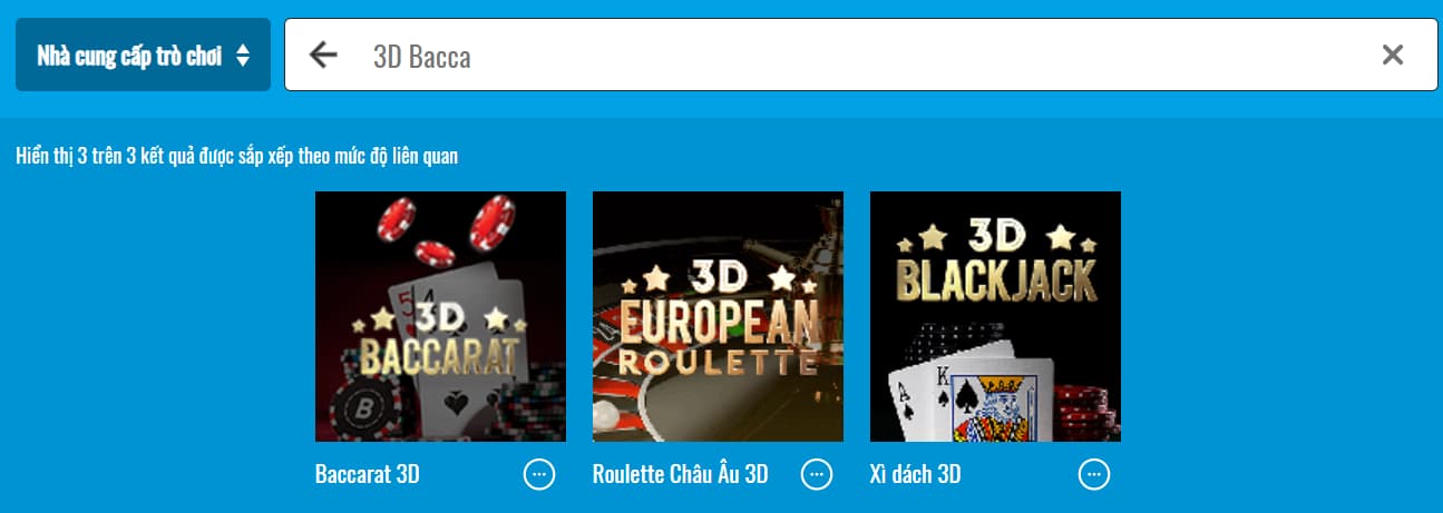 Game bài Baccarat trực tuyến