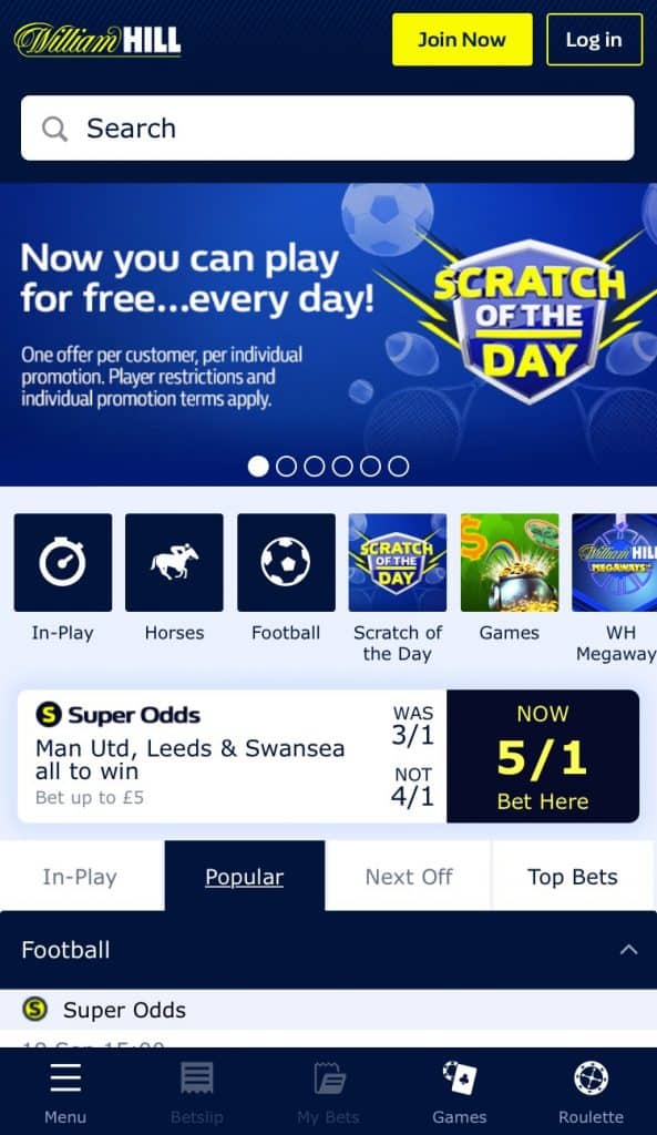 William Hill Betting App