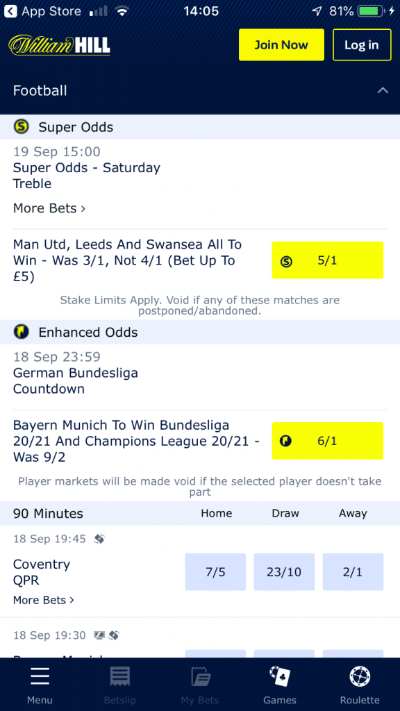 William Hill Mobile App