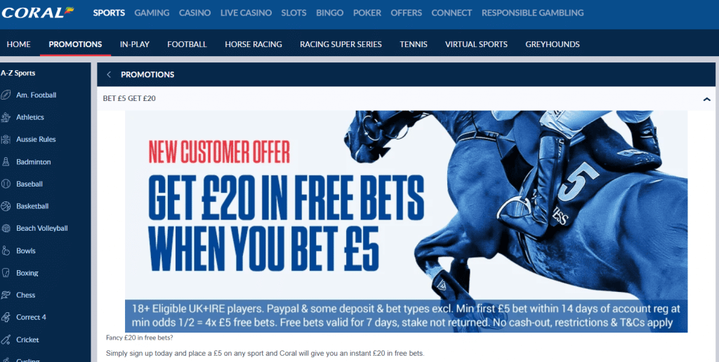 Best Bet 5 Get 20 Betting