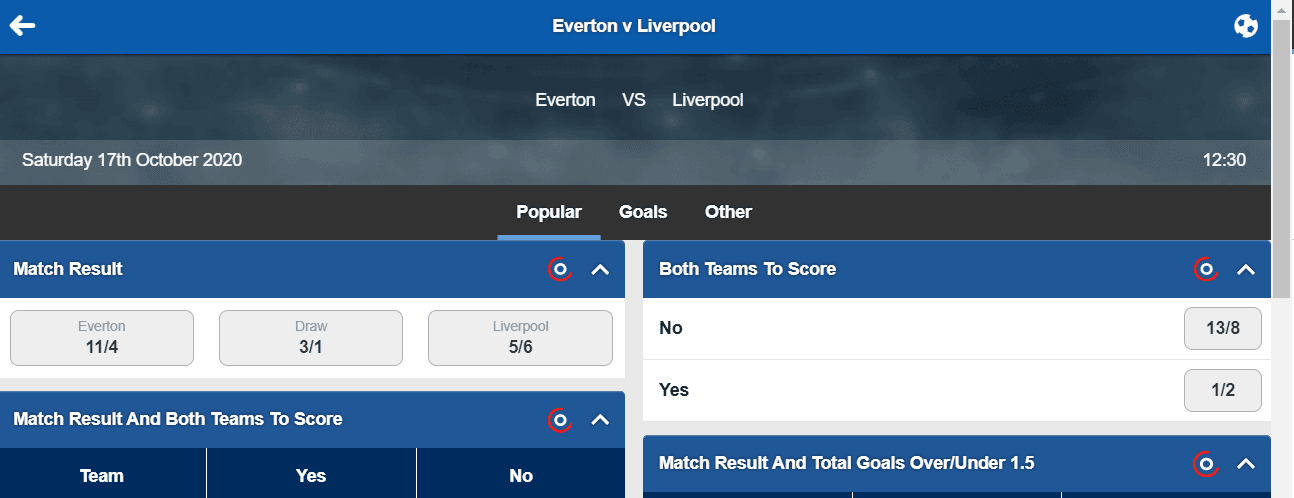 Correct Score Betting vs. FT Result / BTTS Combination Bet