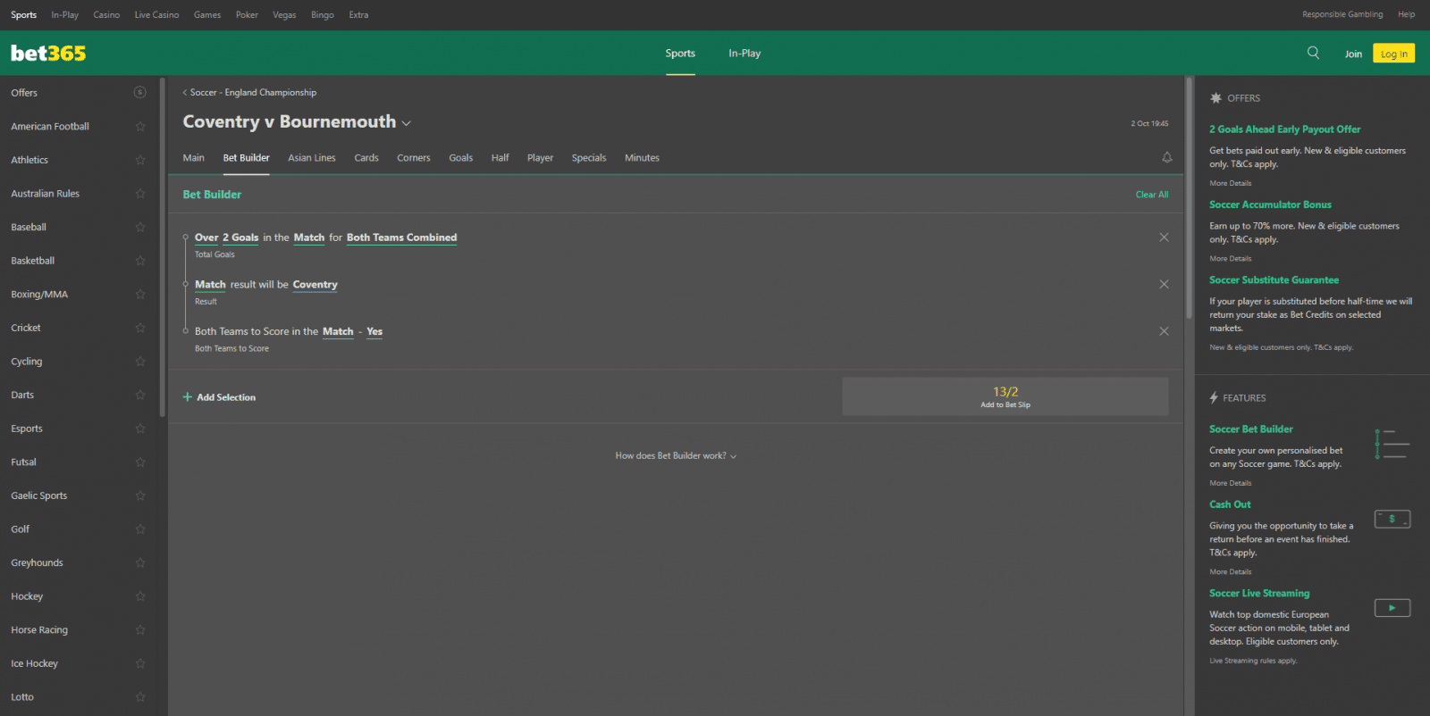 bet365 bet builder