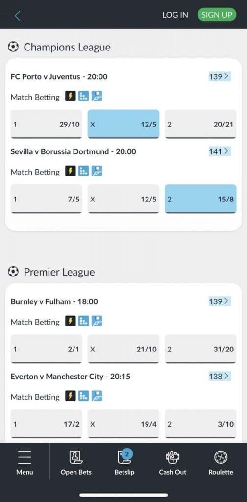 betvictor bet slip