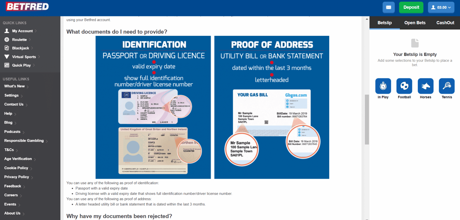 Betfred free bet offer - ID verification