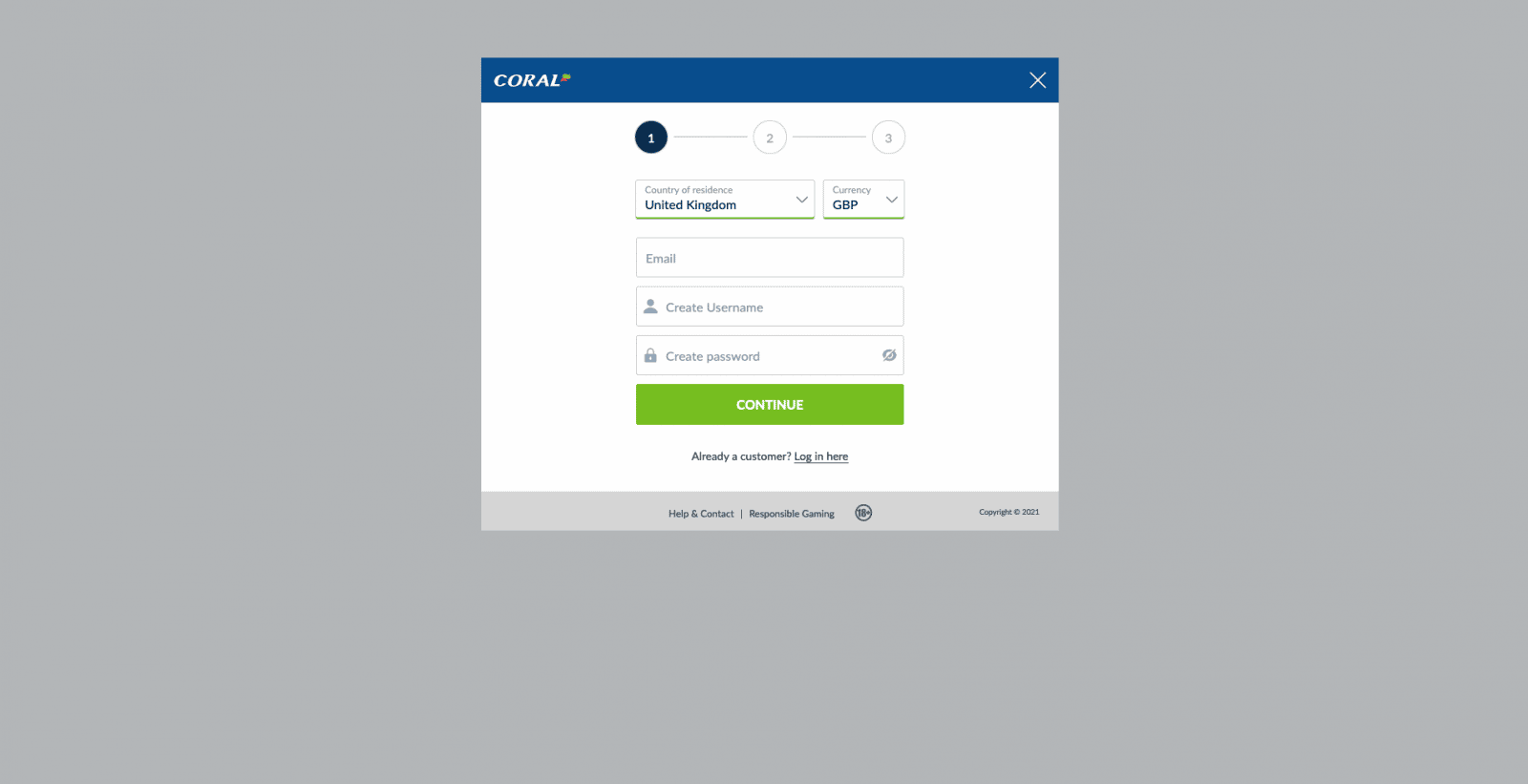 Coral Casino Sign Up 2