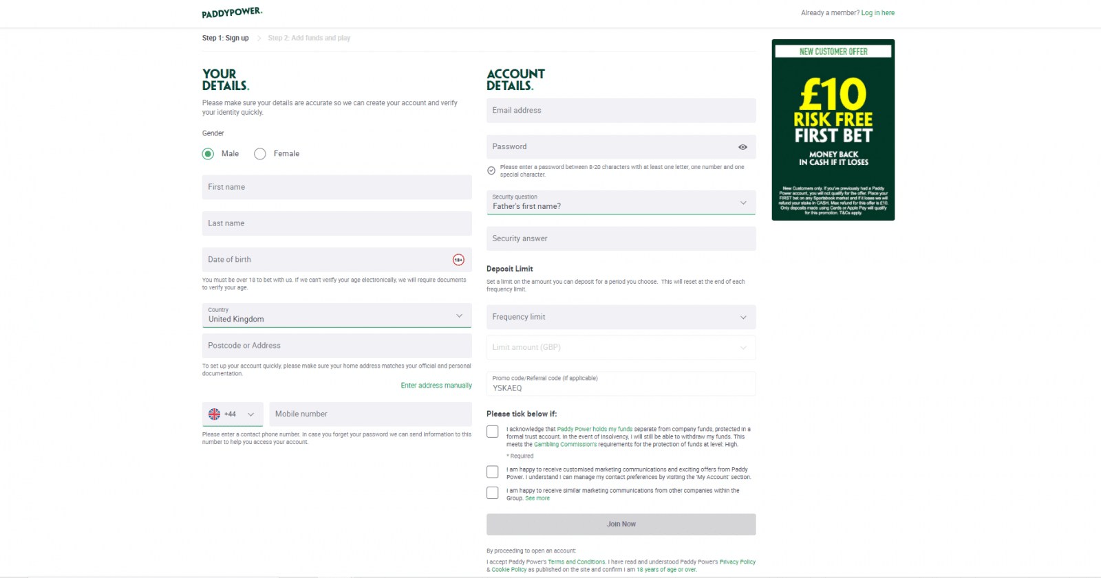 Paddy Power Free Bet How To Claim A 30 Free Bet In 2021