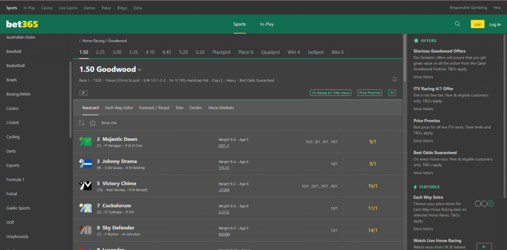 bet365-racing