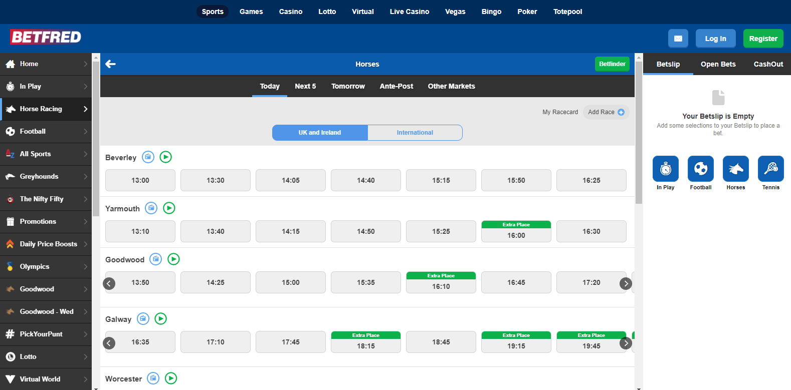 betfred greyhound derby betting